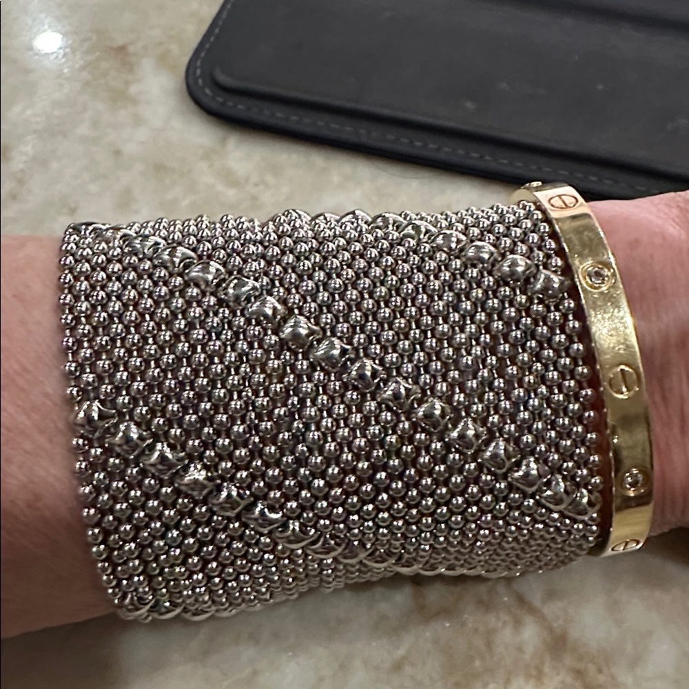 SG Liquid Metal TB27-N Chrome Finish Bracelet by Sergio Gutierrez - Picture 4 of 7